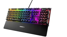 SteelSeries Apex 7 - Clavier de gaming mécanique - Écran OLED Smart Display - Switchs rouges - Agencement Allemand QWERTZ