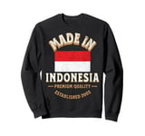 Made In Indonesia 2003 Premium Quality Indonesian Flag Sweatshirt