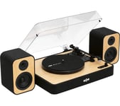 House Of Marley Revolution Belt Drive Bluetooth Turntable & Speakers - Black, Cream,Black