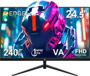 Z-Edge Ecran Pc Gamer 25 Pouces 240 Hz,1Ms,Freesync,Moniteur Gaming Fhd 1080P Avec Hdmi Câble,350Cd/M²,Hdmi2.0*2 & Dp1.4,Montable Vesa 75*75Mm,Srgb 99%,178° Angle Vue,Inclinaison Réglable