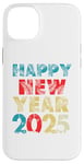 Coque pour iPhone 14 Plus Happy New Year 2025 Vintage Retro Kids Men Women Family