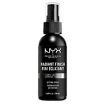 NYX Professional Makeup Spray Fixateur de Maquillage, Tenue Longue Durée, Spray de Finition, Léger, Formule Vegan, Fini Éclatant, 60 mL