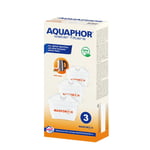 Aquaphor Maxphor + H Maxfor+ H Lot De 3 Cartouches Filtrantes Avec Protection Anti-Calcaire Extra Dure Pour Filtre À Eau De Table