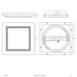 EVN ALQ -LED-paneeli valkoinen 15W 30x30 cm 4000 K