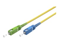 Goobay - Patch-Kabel - Sc/Apc Enkelläge (Hane) Till Sc/Upc Enkelläge (Hane) - 5 M - 3 Mm - Fiberoptisk - Simplex - 9 / 125 Mikrometer - G.657.A2/Os2 - Halogenfri - Gul