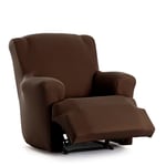 EYSA Housse de canapé bi-élastique pour Fauteuil Relax inclinable Couleur Marron Design Harlem