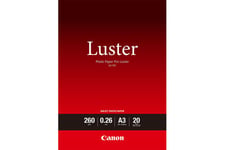 Canon Photo Paper Pro Luster LU-101 - fotopapir - glans - 20 ark - A3 - 260 g/m²