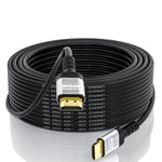 Câble HDMI 4K 10m | Cable HDMI 2.0 haute vitesse & 4K@60Hz HDR ARC HDCP2.2 CEC 3D Ethernet - Cordon HDMI| Pour UHD, moniteur, portable, Xbox, PS4/PS5 etc.