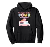 Grandpa of the FOUR ever Sweet ice-cream Truck 4th Birthday Pullover Hoodie