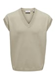 ONLY & SONS Onslusim Life Rlx 12 V-Neck Vest Knit Beige