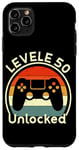 iPhone 11 Pro Max Level 50 Unlocked: Vintage Video Game Controller 50 Birthday Case