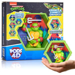 WOW! PODS - 4D Ninja Turtles Raphael, Figurine Unique à Collectionner à tête branlante Qui éclate de Leur Monde dans Le vôtre, Affichage Mural ou étagère, Jouets et Cadeaux Tortues Ninja Série 1 n°