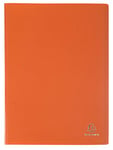 Exacompta - Réf. 88114E - 1 Protège-documents OPAK - 100 pochettes cristal lisse - 200 vues - pour format A4 - dimensions 24 x 32 cm - couverture en polypro semi-rigide - couleur orange