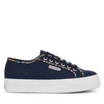 Superga Womens/Ladies 2740 Beaded Trainers (Navy/Multicoloured) - Navy/Blue - Size UK 4