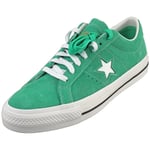 Converse One Star Pro Ox Unisex Casual Trainers in Green White - 10.5 UK