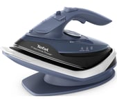 TEFAL Freemove Power FV6674G0 Cordless Steam Iron - Blue Salt & Black, Blue,Black