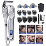 Limural Hair Clipper Mens Beard Trimmer Professional Hair Cutter Kit Cordless UK