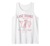 Last Toast On The Slopes Bachelor Skiing Bridal Best Man Tank Top