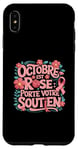 Coque pour iPhone XS Max Octobre Rose Ruban Rose Portez Votre Soutien Octobre Rose