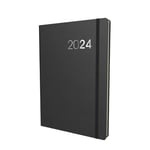 Collins Legacy 2024 Diary A5 Day To Page Diary (with Appointments) - Business Planner and Organiser - January to December 2024 Diary - Daily - Black - CL51.99-24