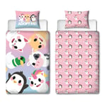 Adopt Me Single Duvet Cover Roblox Animals Pink Kids Bedding Set 135cm x 200cm