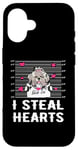 Coque pour iPhone 16 Shih Tzu I Steal Hearts Valentine Dog Funny Valentines Day