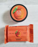 2 x THE BODY SHOP BUNDLE - MANGO BODY BUTTER - 50ML - SOAP - 100G - MOISTURISER