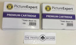 Compatible Epson T0481 Black Ink Cartridge Unit Of 2 C13T04814010