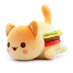 Aphmau Meow Meows Plysch Aphmau Plysch Leksak Dockor Present För Barn 25cm [DB] Hamburger cat