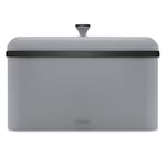 Tower T826136GRY Sera Bread Bin Grey and Smoked Trim, Stainless Steel