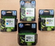 HP 932XL Black & 933XL Cyan / Magenta / Yellow Ink Bundle