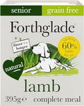 Forthglade Wet Dog Food (18 x 395g Trays) - Senior Dogs 7 Years+, Grain Free Dog Food, Lamb with Vegetables, Stomach Sensitive with Natural Ingredients, Hypoallergenic Dog Food