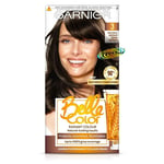 Garnier Belle Color Permanent Hair Colour Dye #3 NATURAL INTENSE DARK BROWN