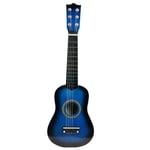 21-tums ukulele akustisk gitarr för barn-Gemstone Blue