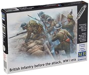 Masterbox Kit de Construction British Infantry/Before The Attack/ère de la Première Guerre Mondiale à l'échelle 1:35 (Gris)