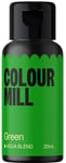 Colour Mill Aqua Blend Food Colouring Liquid Green - Edible Food Paint for Royal Icing, Macarons, Meringue, Fondant, Jellies, Beverages and More - 20 ml