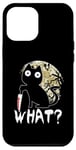 Coque pour iPhone 12 Pro Max Quoi? Chat Noir Chat Meurtrier Avec Couteau Halloween