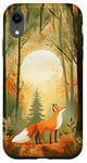 iPhone XR Cute Red Fox in an Autumn Forest Animal Fox Lover Case