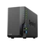 Synology DS224+ 16TB 2 Bay NAS Solution installed with 2 x 8TB HAT3300 Drives