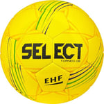 Select Torneo DB v23 Ballon de Handball pour Homme, Jaune, 3