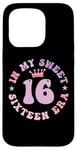 iPhone 15 Pro In My Sweet Sixteen Era 16th Birthday Groovy Retro 16th Case