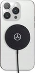 Mercedes Big Silver Logo - Magsafe 15W Induktiv Lader (Svart)