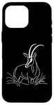 Coque pour iPhone 16 Pro Max Sable Antelope Antelope Line Art Mammifère Art Zoologiste