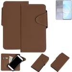 WALLET CASE PHONE CASE FOR Realme 10 BROWN BOOKSTLYE PROTECTIVE HULL FLIP POUCH