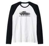 Covenanter WW2 British A13 Cruiser Tank Silhouette Raglan Baseball Tee