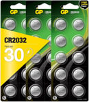 CR2032 - Lot de 30 - | Piles Lithium à Bouton CR 2032 de 3 V - Longue durée de Vie