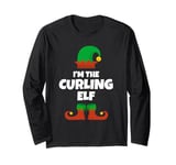 I'm The Curling Elf Family Pajama Christmas Player Curler Long Sleeve T-Shirt