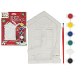 4 Inch Paint Your Own Mini Pelmet Elf Door.with 6 Paints And Brush