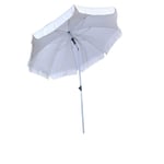 2m Parasol Umbrella with Tilt Action for Garden or Patio in Cream