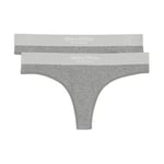 Marc O Polo Casual Thong Truser 2P Grå bomull Small Dame